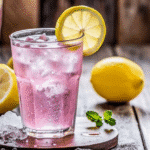 glass of detox pink salt trick recipe with lemon and honey