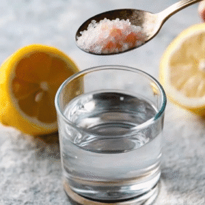 All you need for a powerful pink salt water