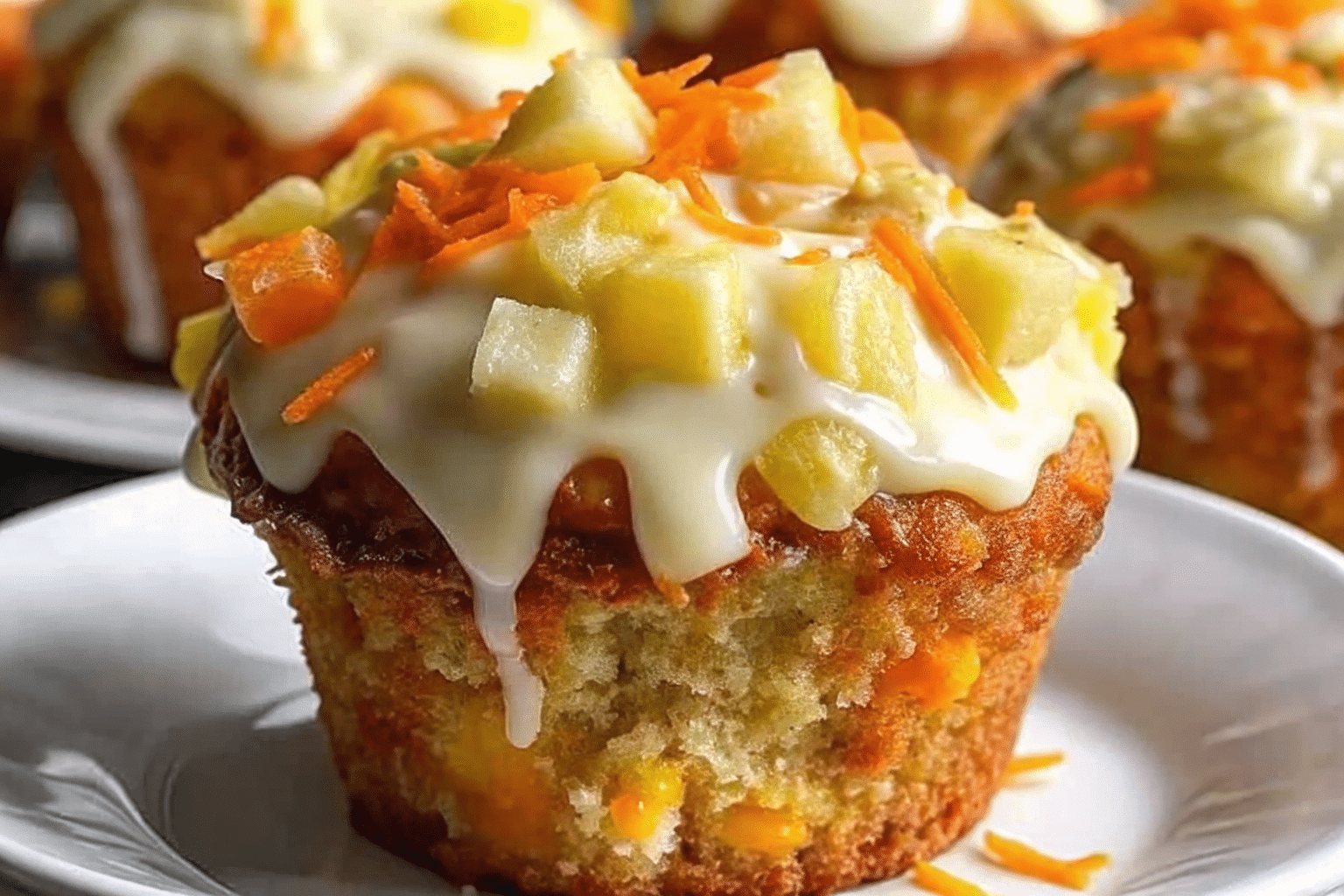Hawaiian Pineapple Carrot Muffins